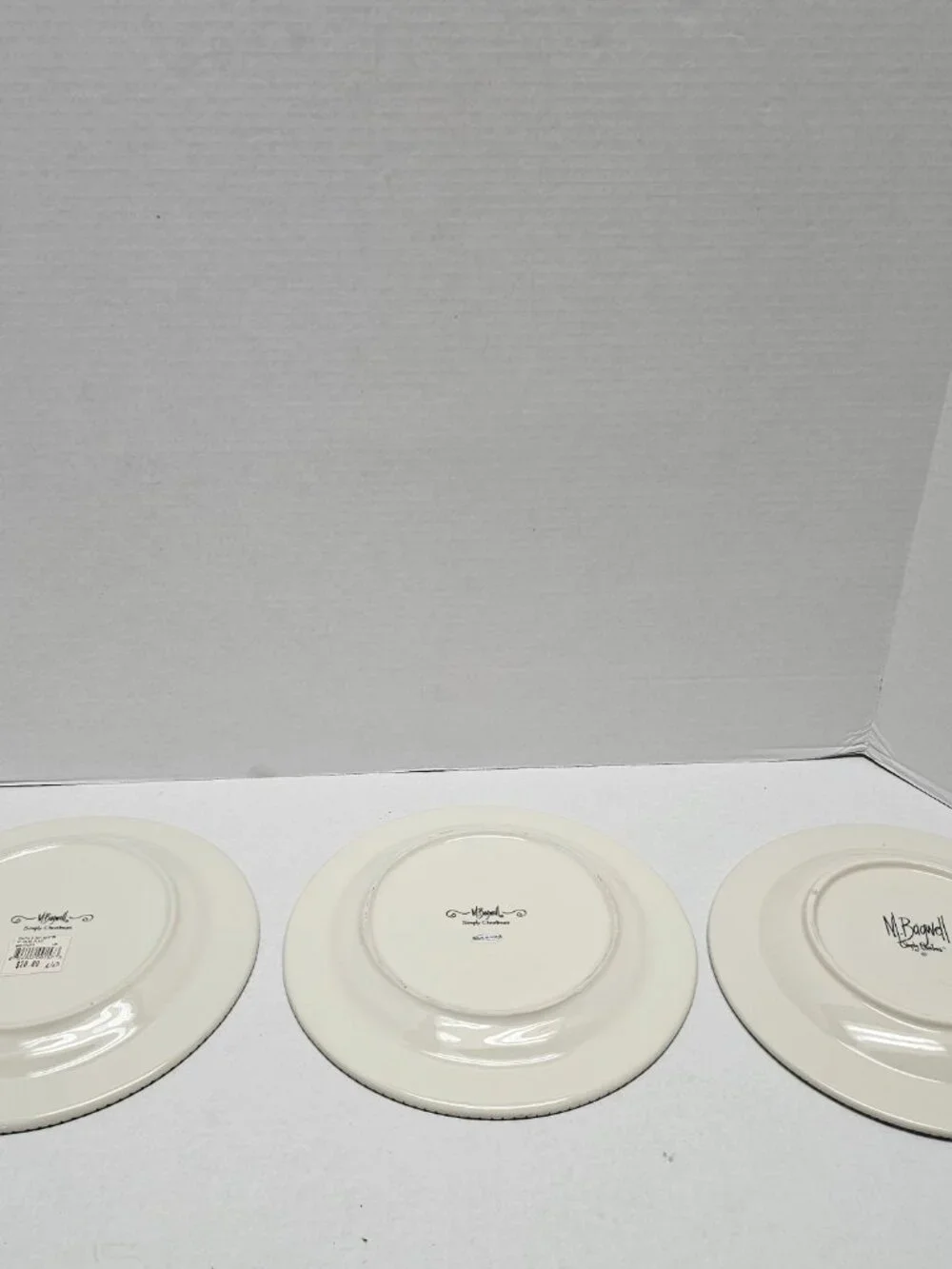 1 Caffco Simply Christmas Ornament Holiday Polka Dots Plate 9” M Bagwell Rare #2